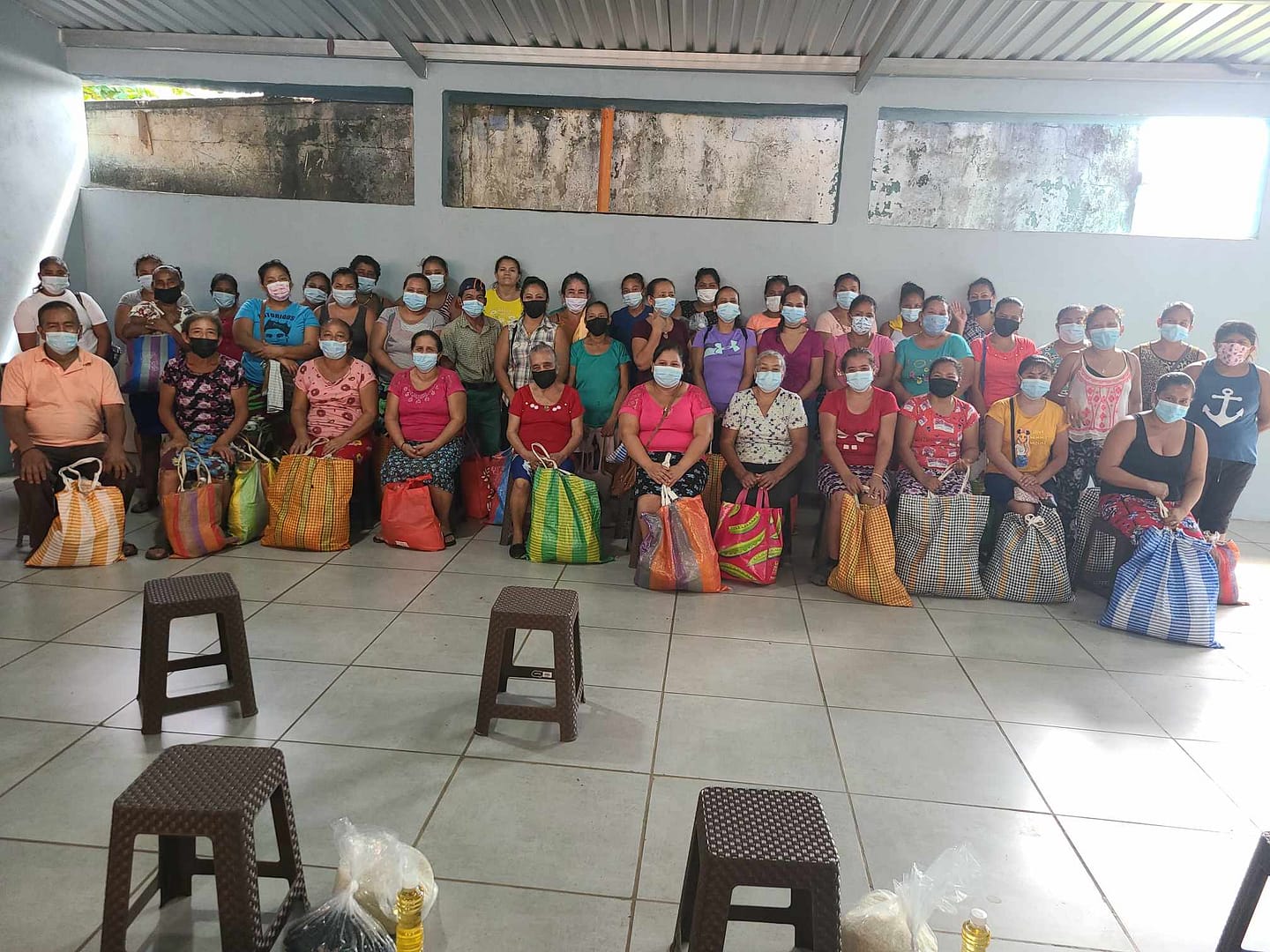 Guatemala families receive monthly food distribution